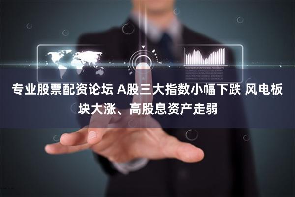 专业股票配资论坛 A股三大指数小幅下跌 风电板块大涨、高股息资产走弱