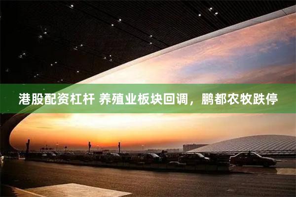 港股配资杠杆 养殖业板块回调，鹏都农牧跌停